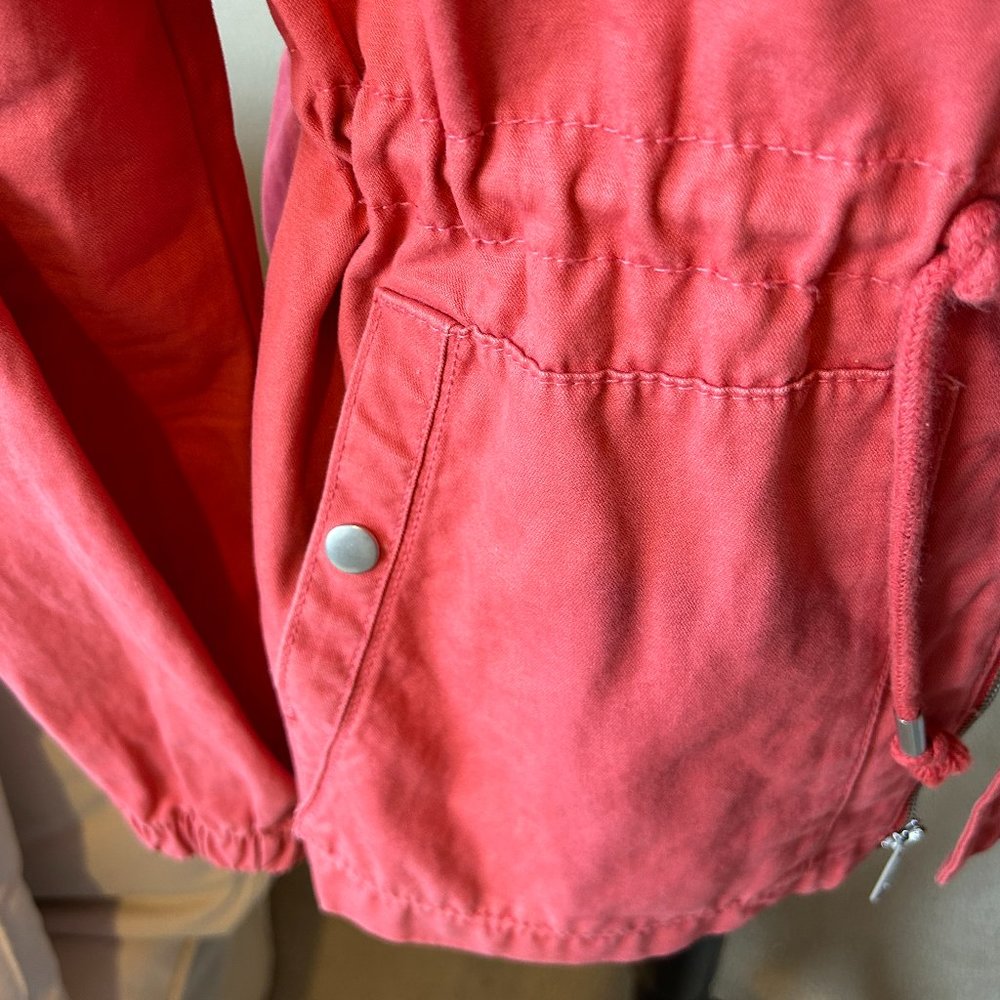 Old Navy Women's Canvas Field Jacket Size Medium Tall - Picture 4 of 11